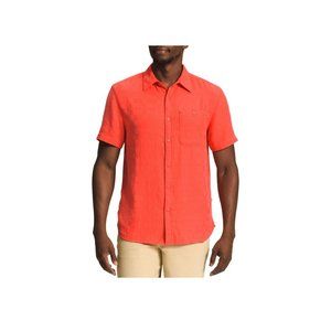 The North Face Men’s Loghill Jacquard Short Short Sleeve‎ Button Up Shirt - Size